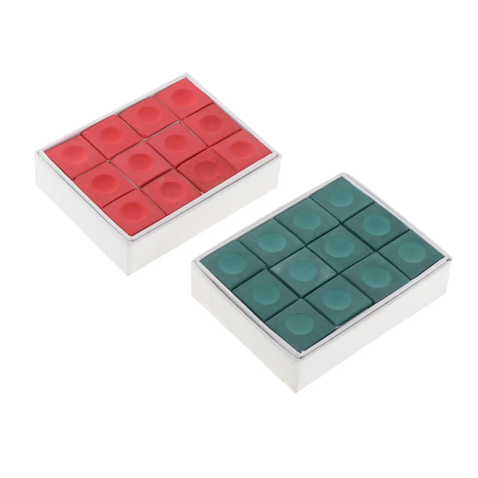 

12 Pieces Pool Cue Chalks Lightweight Fine Texture Pool Stick Chalk Supplies