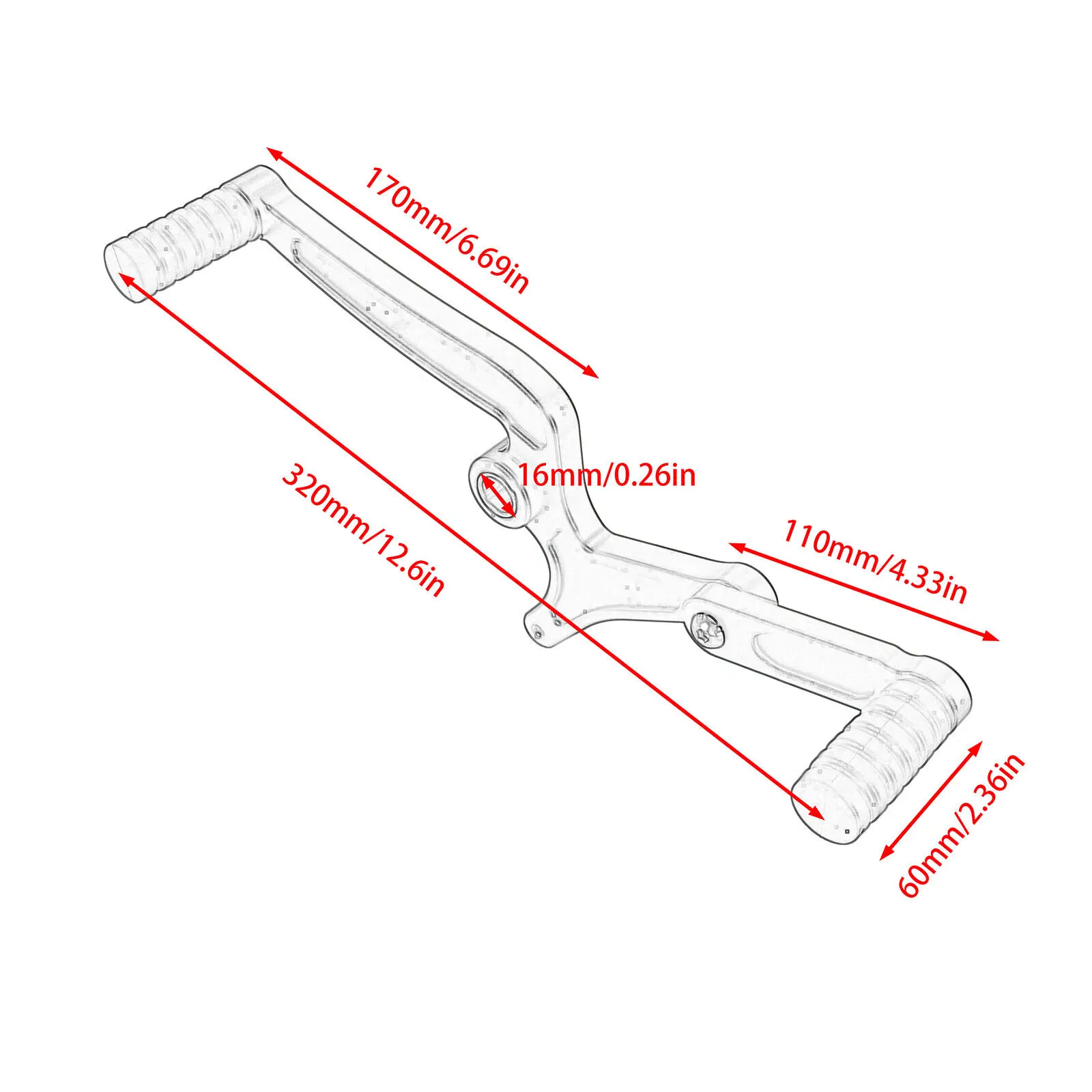 1 Piece Motorcycle Heel-Toe Gear Shift Lever For Indian Scout 2015-ON Scout Sixty 2015-ON Aluminum  Motor Parts