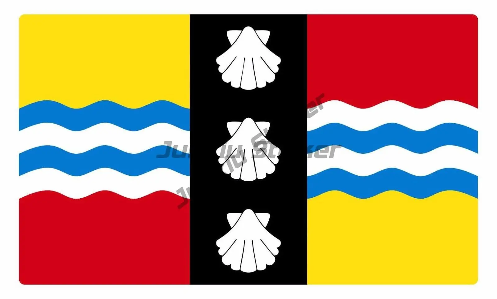 

BEDFORDSHIRE EMBLEM FLAG VINYL STICKERS CAR VAN TRUCK TAXI LORRY