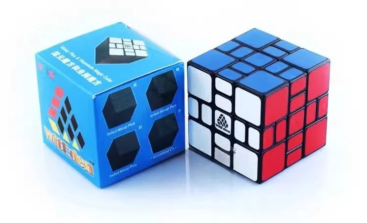 [Wisdom] 3x3 Inequality Magic Cube Puzzle Mixup Cube Puzzle Star Witeden 3X3X3 Mixup Plus Puzzle e Giocattolo Casual Regalo Fidget Toys
