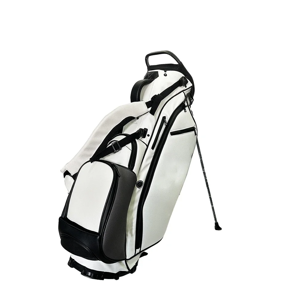 Waterproof Gray Light Weight Golf Bag Attachment PU Leather Ladies Golf Stand Bag