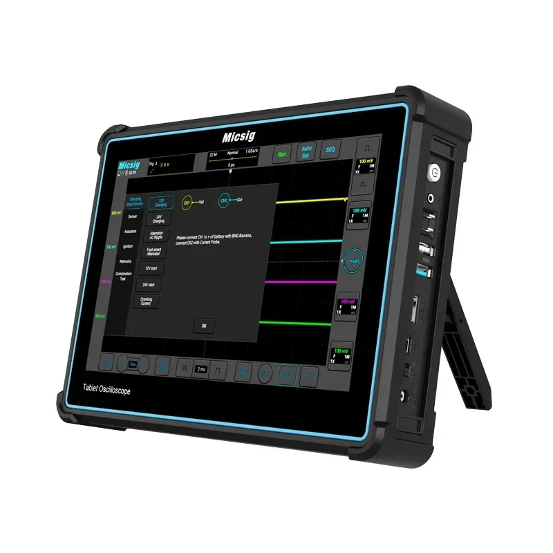 2026    Micsig Digital Tablet Oscilloscope ATO2002 Dual Channel 200MHz 1GSa/S 110Mpts Memory Depth Professional Automobile Oscil
