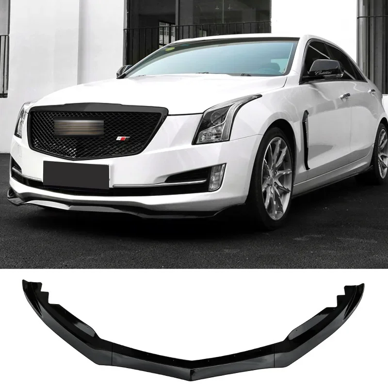 Carbon Printing Front Bumper Spoiler for Cadillac ATS 2015 16 Skirts Protector Plate Lip Body Kit Splitter