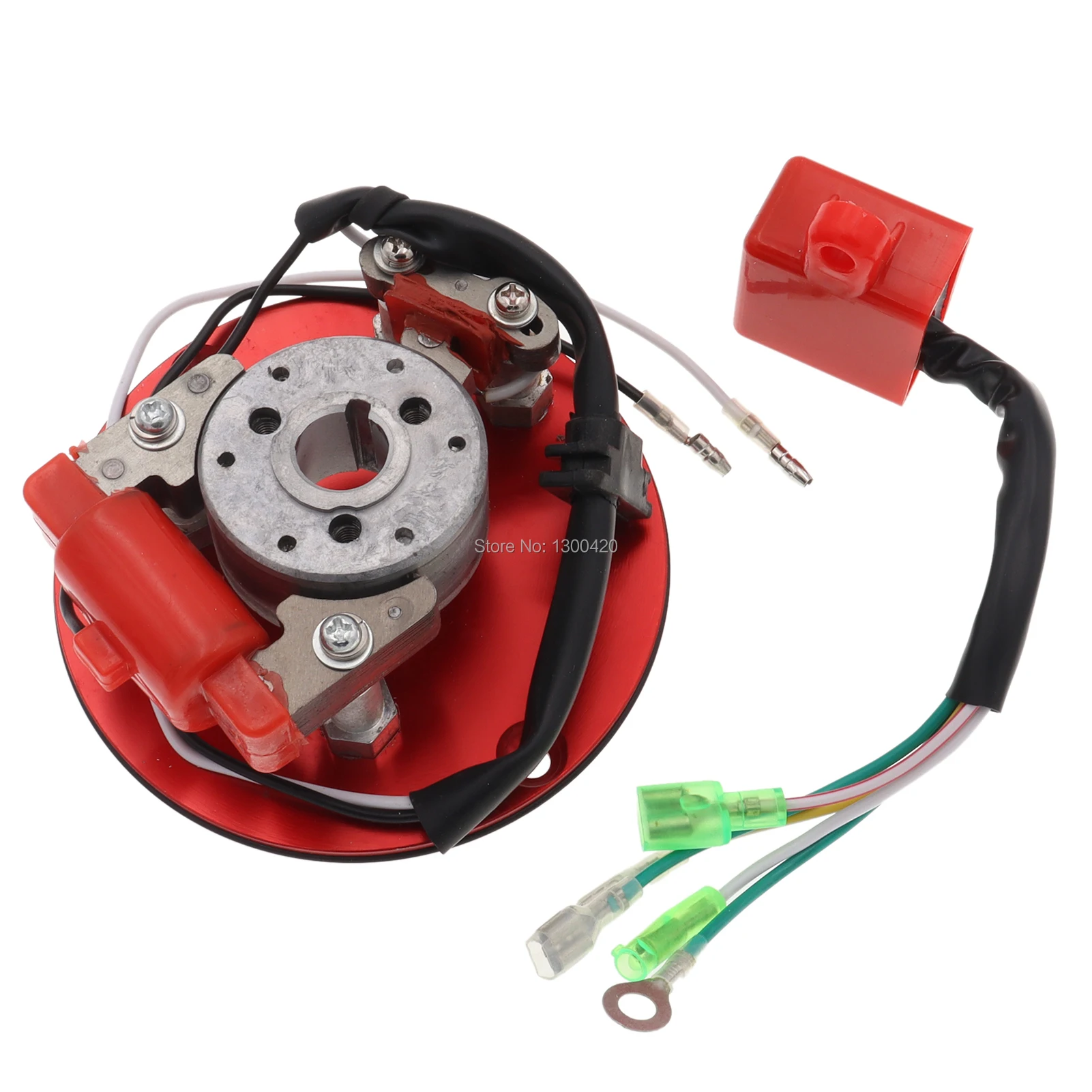 Red Racing Magneto Stator Inner Rotor CDI Kit for 110 125 140cc Lifan YX Pit Dirt Bike