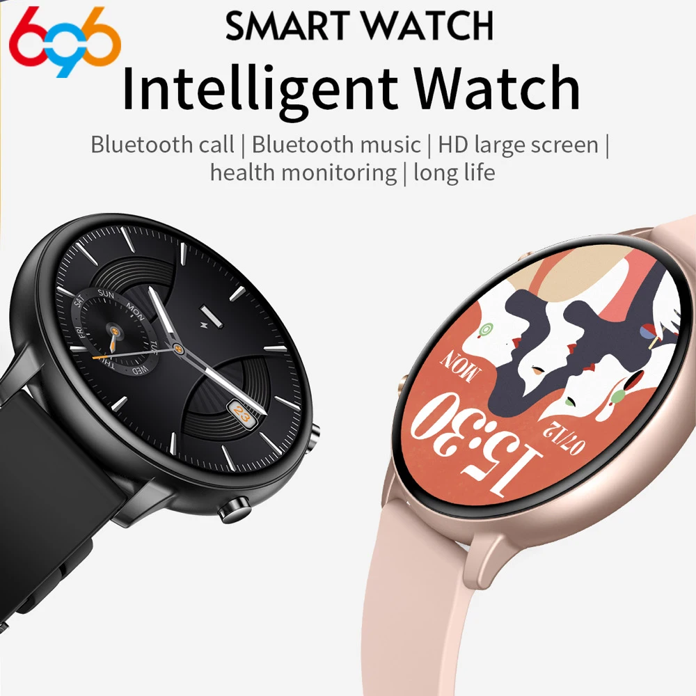 

Blue Tooth Call Smart Watches Lady Sleep Heart Rate Health Monitor Smartwatch Women Men Waterproof Voice Assistant Fitness
