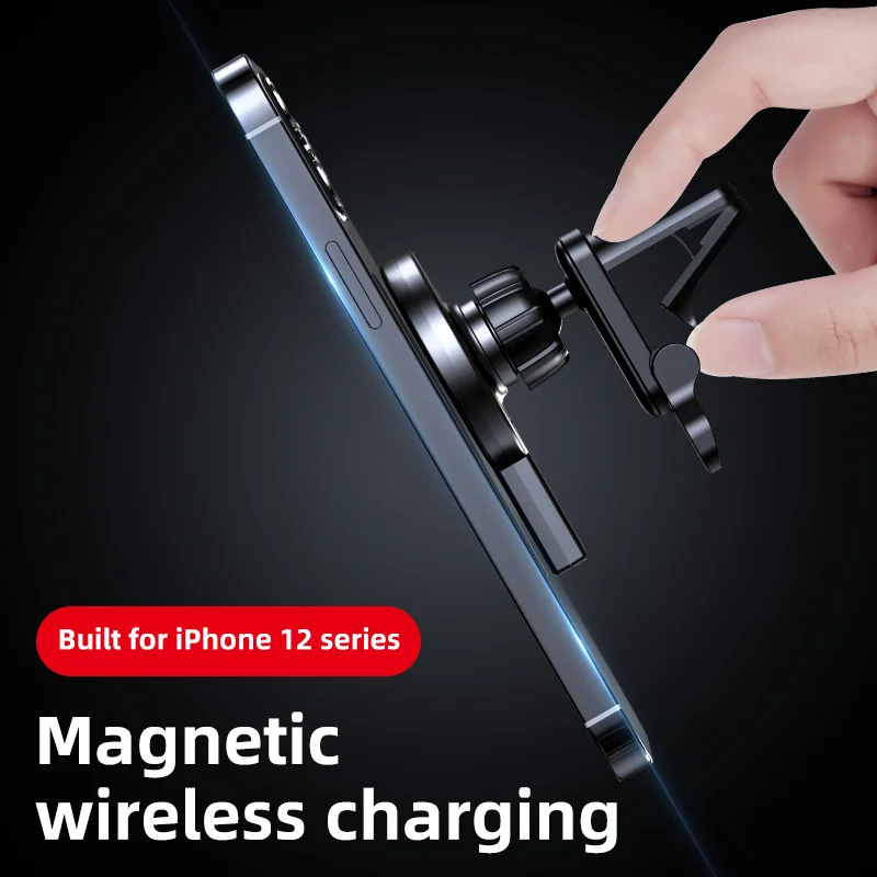 15W for Magsafe Car Wireless Charger for IPhone12promax 13 XS 8P Dashboard Windshield Suction Cup Magnetic Fast Charging Bracket