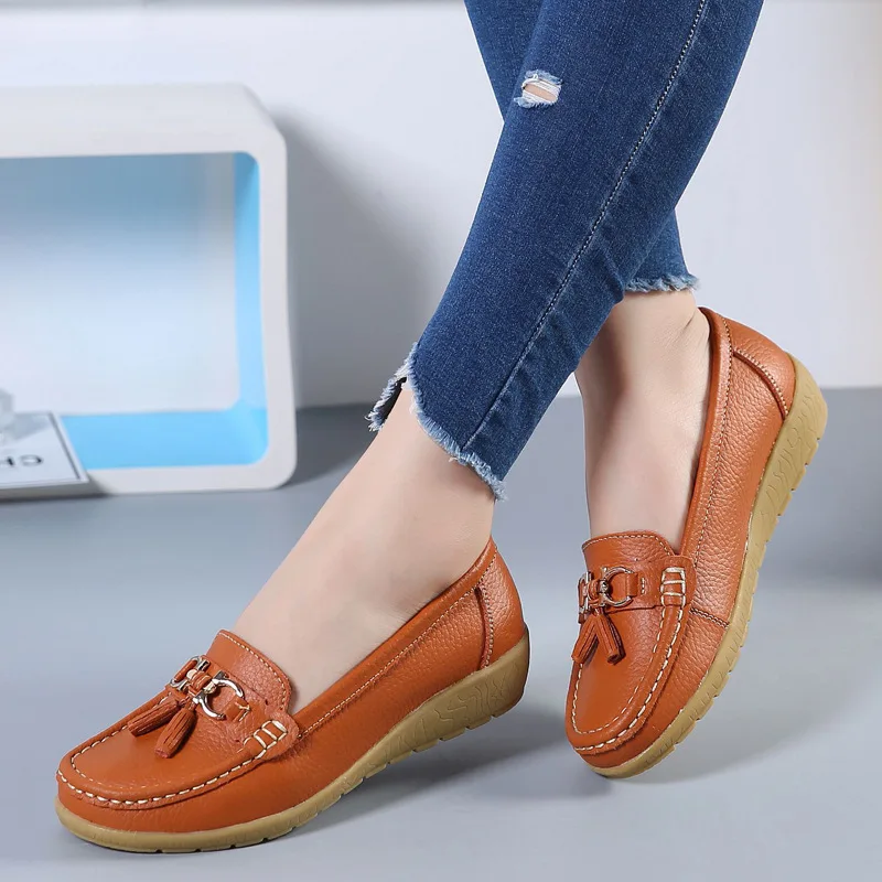 Plus Size 35-44 Shoes for Women Low Heels Loafers Slip on Casual Sneakers Zapatos De Mujer Women Work Shoes Comfortable for Work