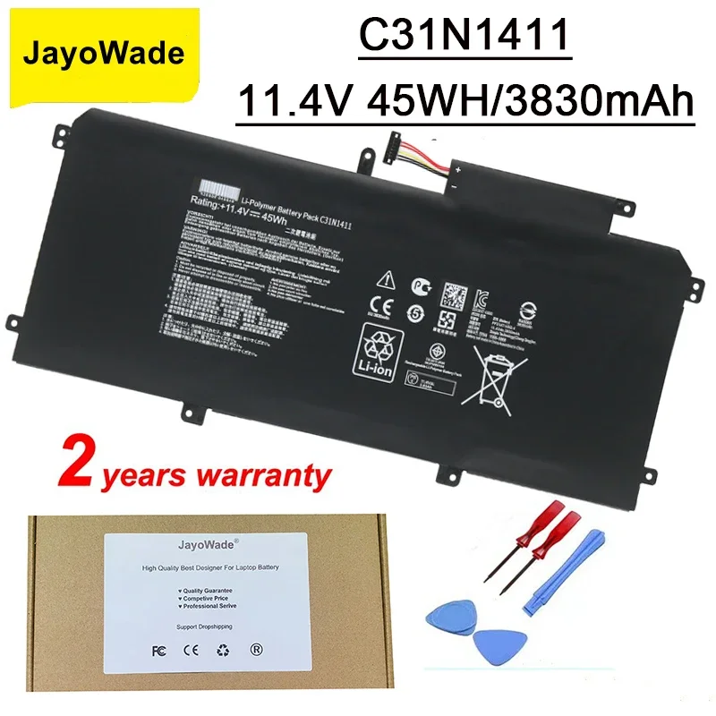 New C31N1411 Laptop Battery For ASUS Zenbook U305 U305F U305FA U305CA UX305 UX305CA UX305F UX305FA 11.4V 45Wh 31N1411 C31N1411
