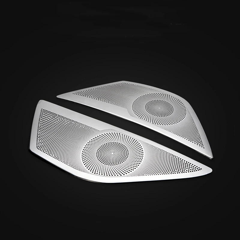 Stainless Steel Tweeter Speaker Cover Trim For BMW 5 Series F10 F11 F18 520i 525i 528 Matte Car Door Audio Speaker Cover Sticker