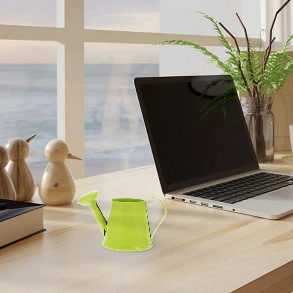 4 Stücke Mini Gießkanne Kinder Tragbare Metall Kleine Pflanze Blume Garten Bewässerung Mini Wasserkocher für Pflanzen Kleine Wassertopf Pflanze