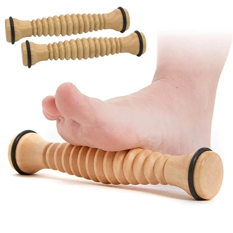 Wood Foot Massage Roller for Plantar Fasciitis Relief Deep Tissue Massage Tool Stress Relief Foot Massage Rpller Relieve Stress