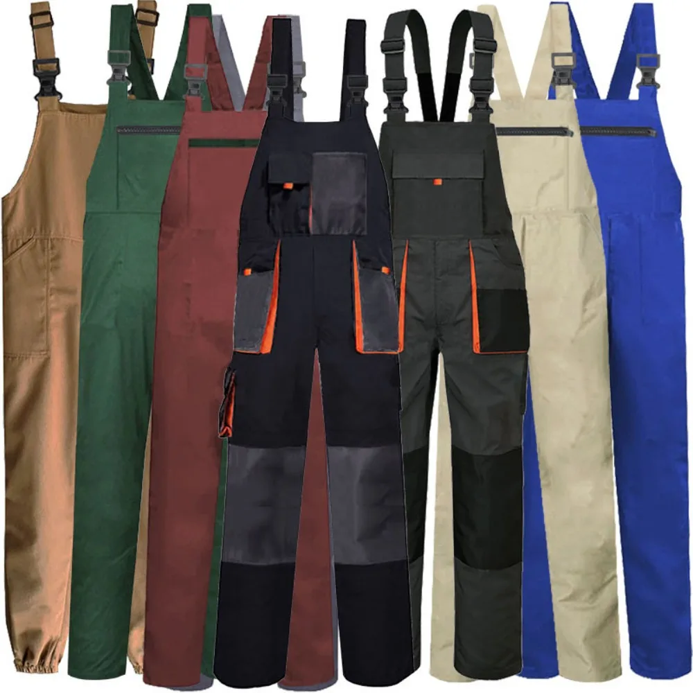 

Cotton Work Trousers, Suitable for Both Men and Women in All Seasons, Dirty - Resistant and Wear - Resistant Auto - Repair Bib
