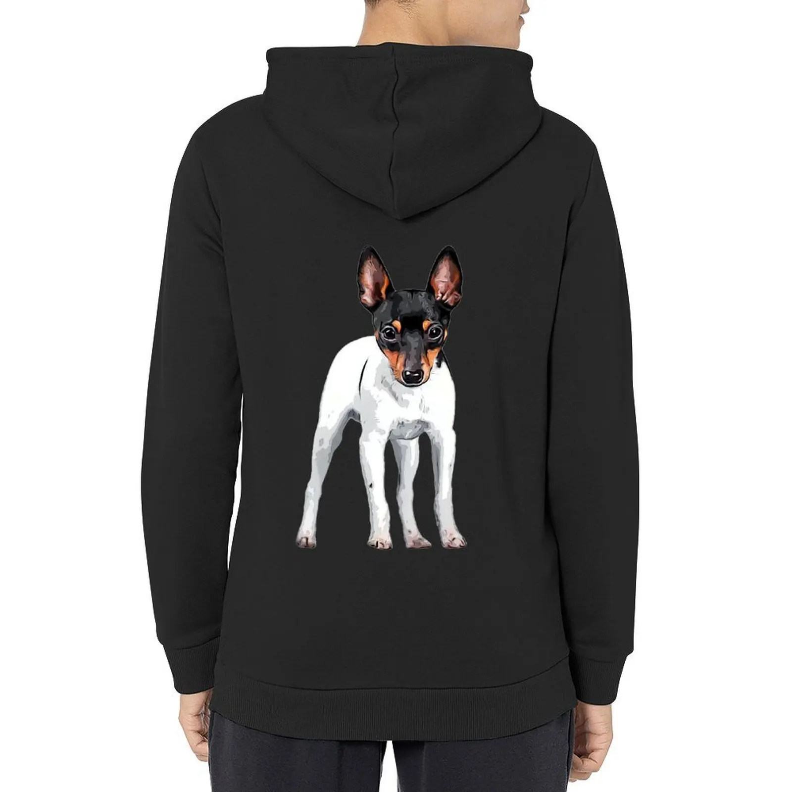 

Toy Fox Terrier Hoodie men wear men's winter sweater aesthetic clothing hooded shirt anime hoodie