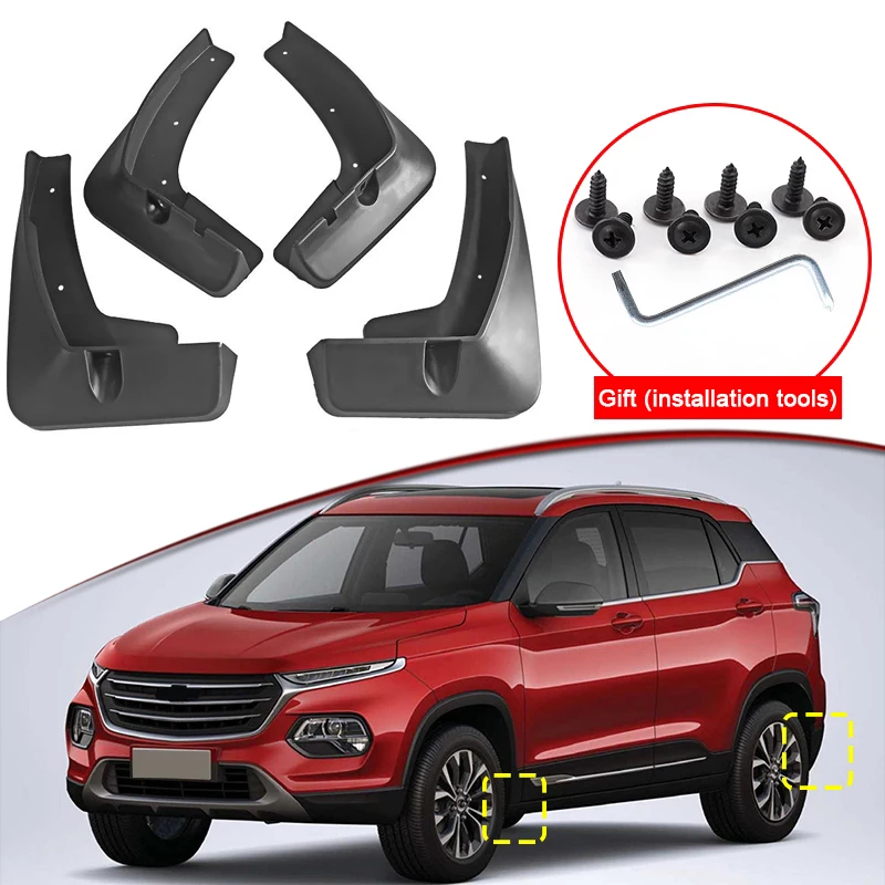 

Car Styling For Chevrolet Groove 2020-2023 ABS Car Mud Flaps Splash Guard Mudguards MudFlaps Front Rear Fender Auto Accessories