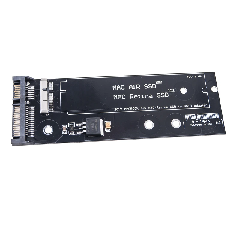 Ssd Naar Sata Converter Kaart Board Voor Apple 2010 2011 2012 Voor Macbook Air 6 + 12pin & Pro Retina 7 + 17pin Ssd Naar Sata 22pin Adapter