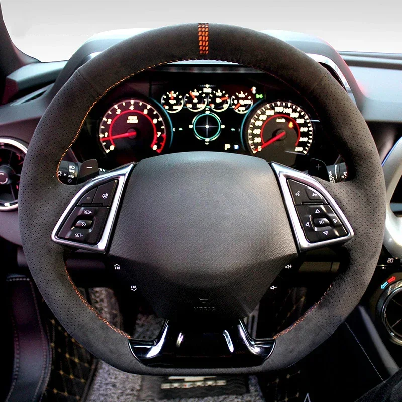 

Аксессуары для салона автомобиля, чехол на руль Cherolet, обертка на руль алькантара