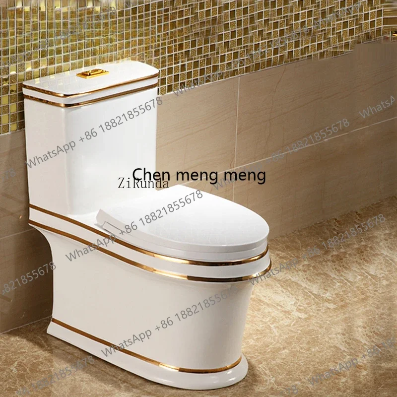 

New arrive Golden toilet, water-saving, deodorant, silent flush toilet, super swirl toilet