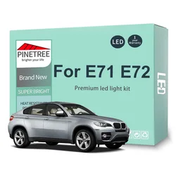 21Pc Led Interior Light Kit For BMW X6 E71 E72 2008-2014 LED Dome Map Door Vanity Mirror Light Canbus