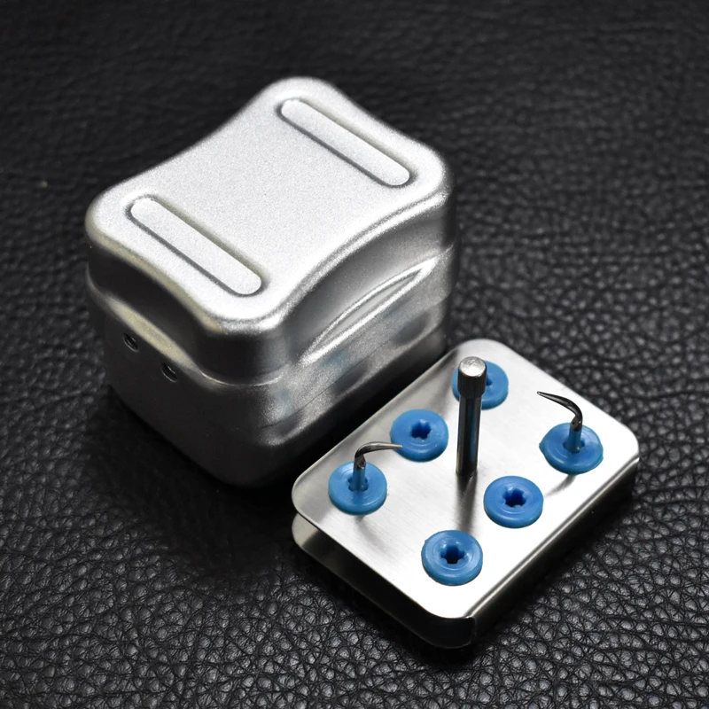 Dental Disinfection Scaler tips Holder Box Autoclave Sterilizer Case For Oral Care Tools Random Color 6 Holes