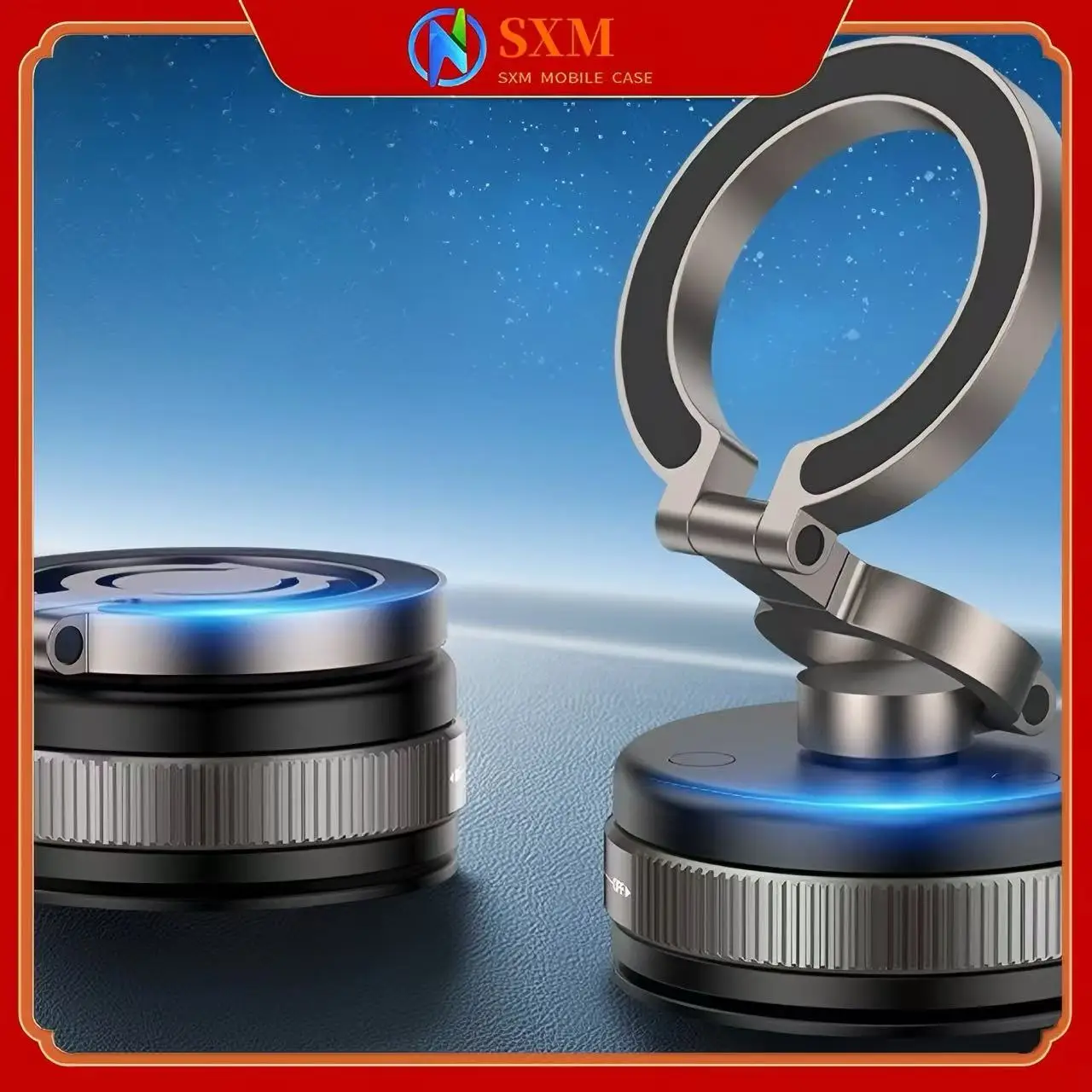 

Rotatable portable car mobile phone holder for car central control screen desktop folding magnetic mobile phone holder