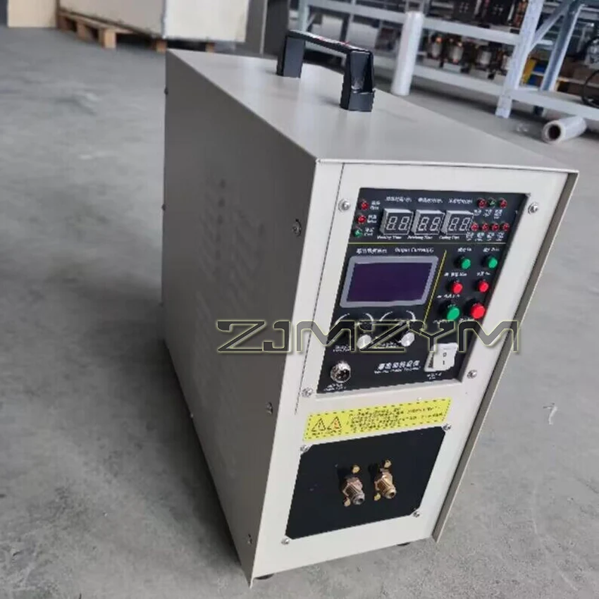 15KW 30-100KHZ High Frequency Induction Heater Machine Quenching Equipment Small Melting Furnace 220v/110v 1-99s 0.2Mpa, 2L/min