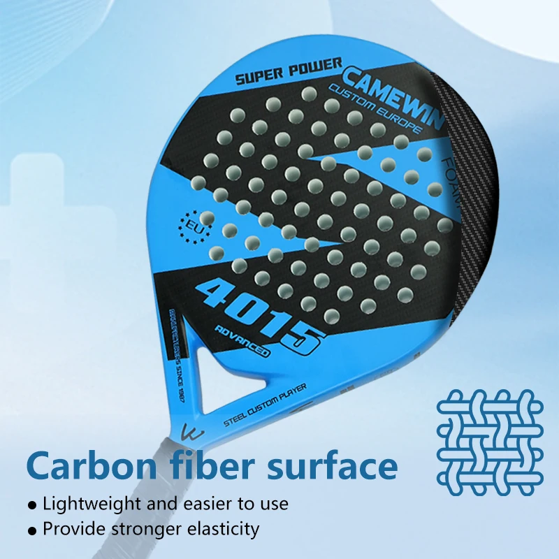 Padel Racket | Luxury Series Teardrop Padel | Flap Aerodynamics & Custom Grip Technology | Carbon with Black Eva Core | Advanced