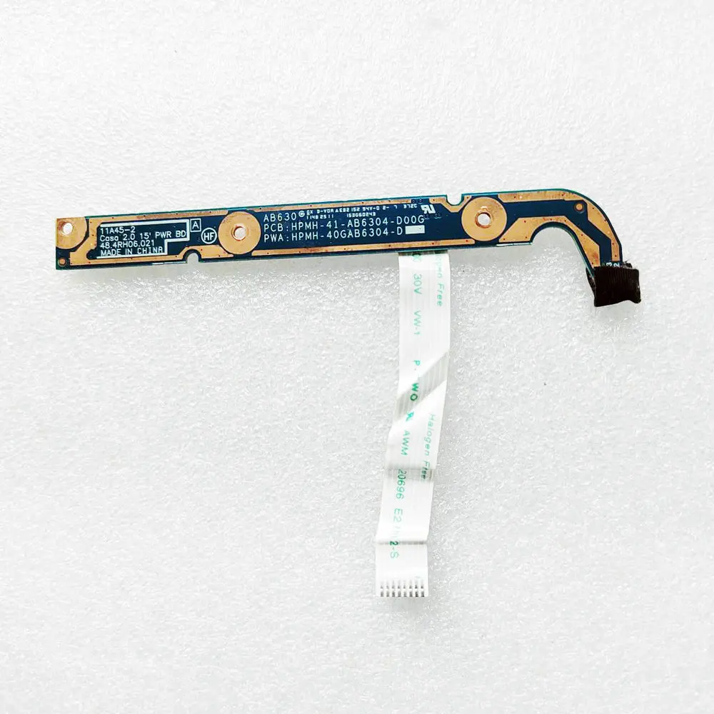 48.4RH06.021 HPMH-41-AB6304-D00G Genuine for HP Pavilion DV6 DV6-6122TX DV6-6000 Power Button Board w/ Ribbon Cable 11A45-2