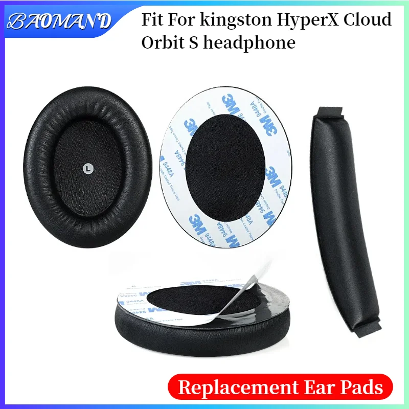 

Ear Pads For kingston HyperX Cloud Orbit S Headphones Replacement Foam Earmuffs Cushion Headset Covers Sponge Leather Foam