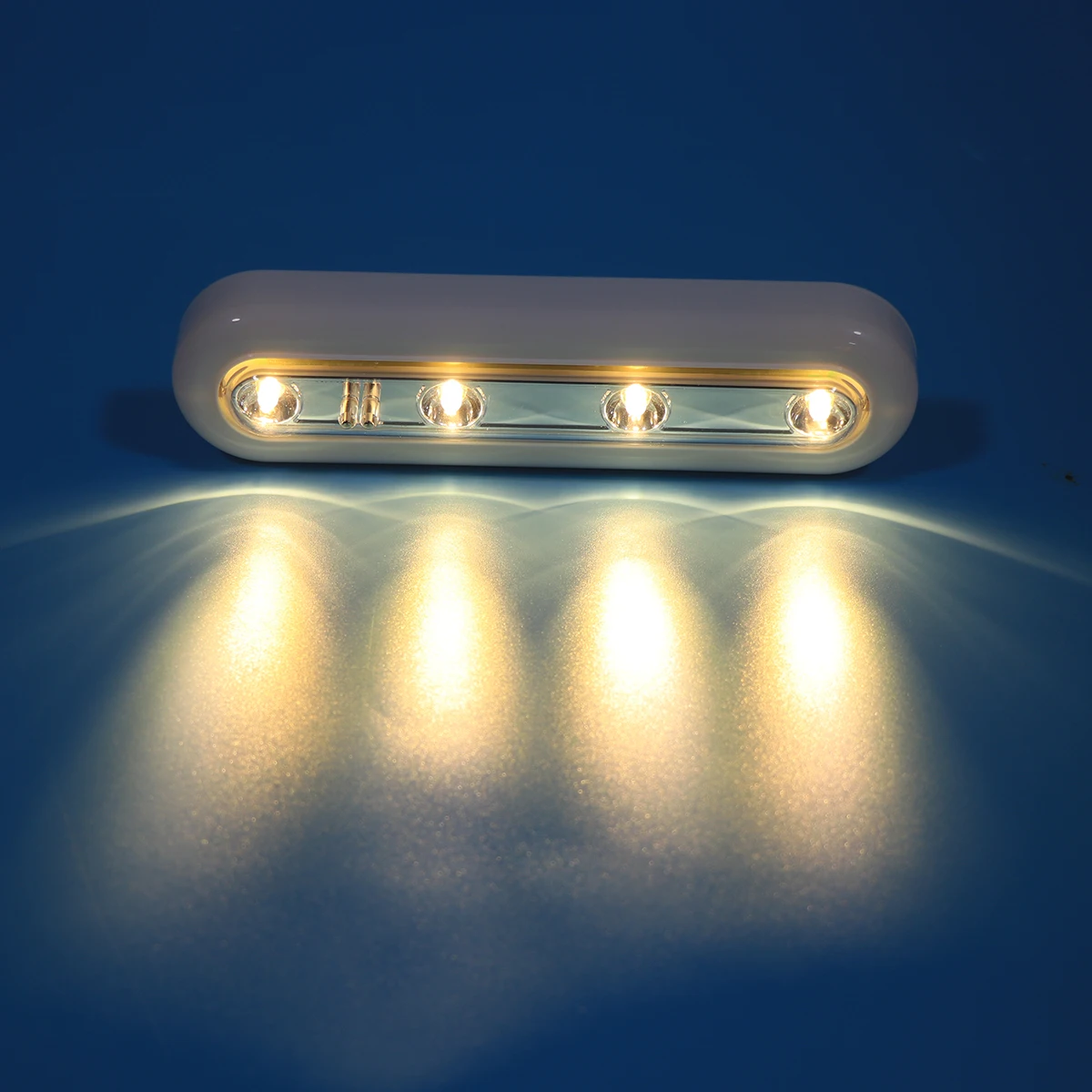 

4 LED Touch Control Lamp Rechargeable Operated Bright Light Home Use Wardrobe Decoration Tap Sensor Night Light