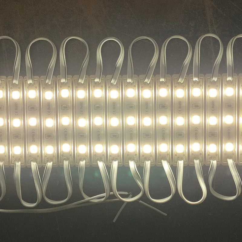 DC12V LED Module 3 SMD 5054 Cool White/Red Color Waterproof IP66 Super Bright Backlight for Signage