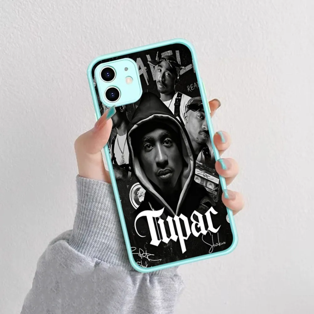 2pac Tupac Amaru Shakur Makaveli Phone Case For iPhone 14 X XR XS 7 8 Plus 11 12 13 pro MAX 13mini Matte Shockproof Case