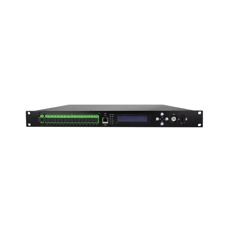 Optical Fiber Amplifier 8 Ports 1550nm Catv  22 23 24 dbm snmp WDM EDFA factory