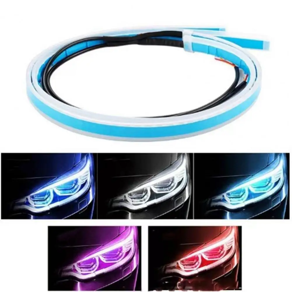 High-quality Led Lamp Super Bright Car Led Headlight Strips Flexible Waterproof Daytime Running Lights Easy for Universal