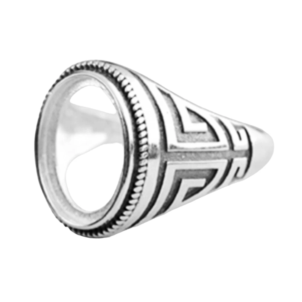 

Ring Blank (10x14mm Oval Blank) Adjustable Thai Sterling Silver Ring Setting Oval Cabochon Ring Base