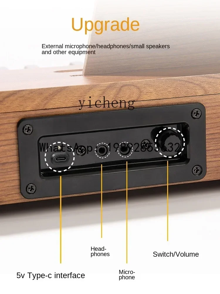 AH Piccolo pianoforte in legno per bambini Principiante Organo elettronico Giocattolo Regali per l'età infantile per