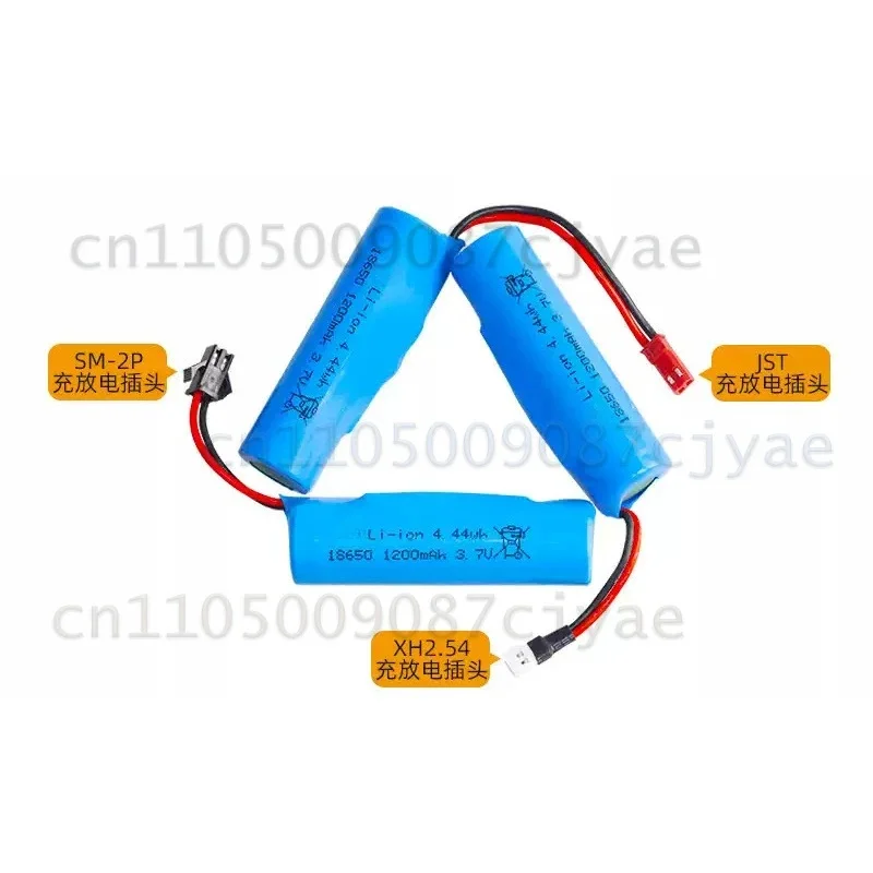Power Supply Battery 3.7V 1200mAh 18650 High Rate Battery with Protection Board for RC Off-road Climbing Car
