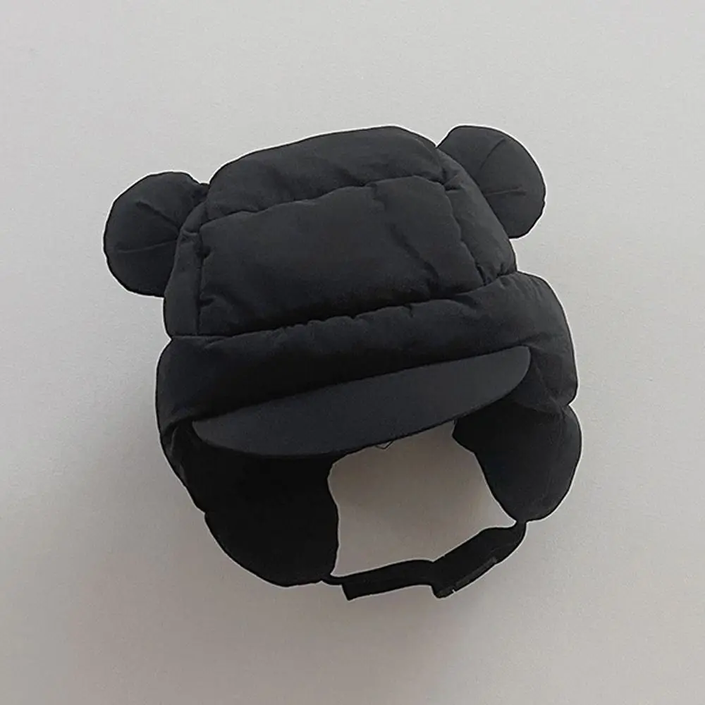 

Cold Protection Down Cotton Bomber Hat Parent-Unisex Balaclava Ear-flapped Hat Ear Protection Snowing Beanies Unisex