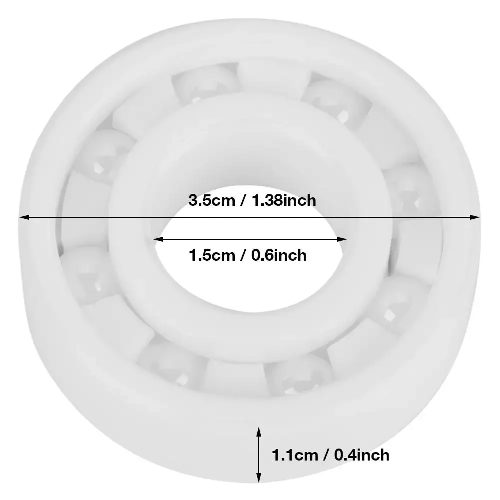 1 pz 6202 15 x35x11mm Cuscinetto a sfere ZrO2 in ceramica piena ad alta precisione