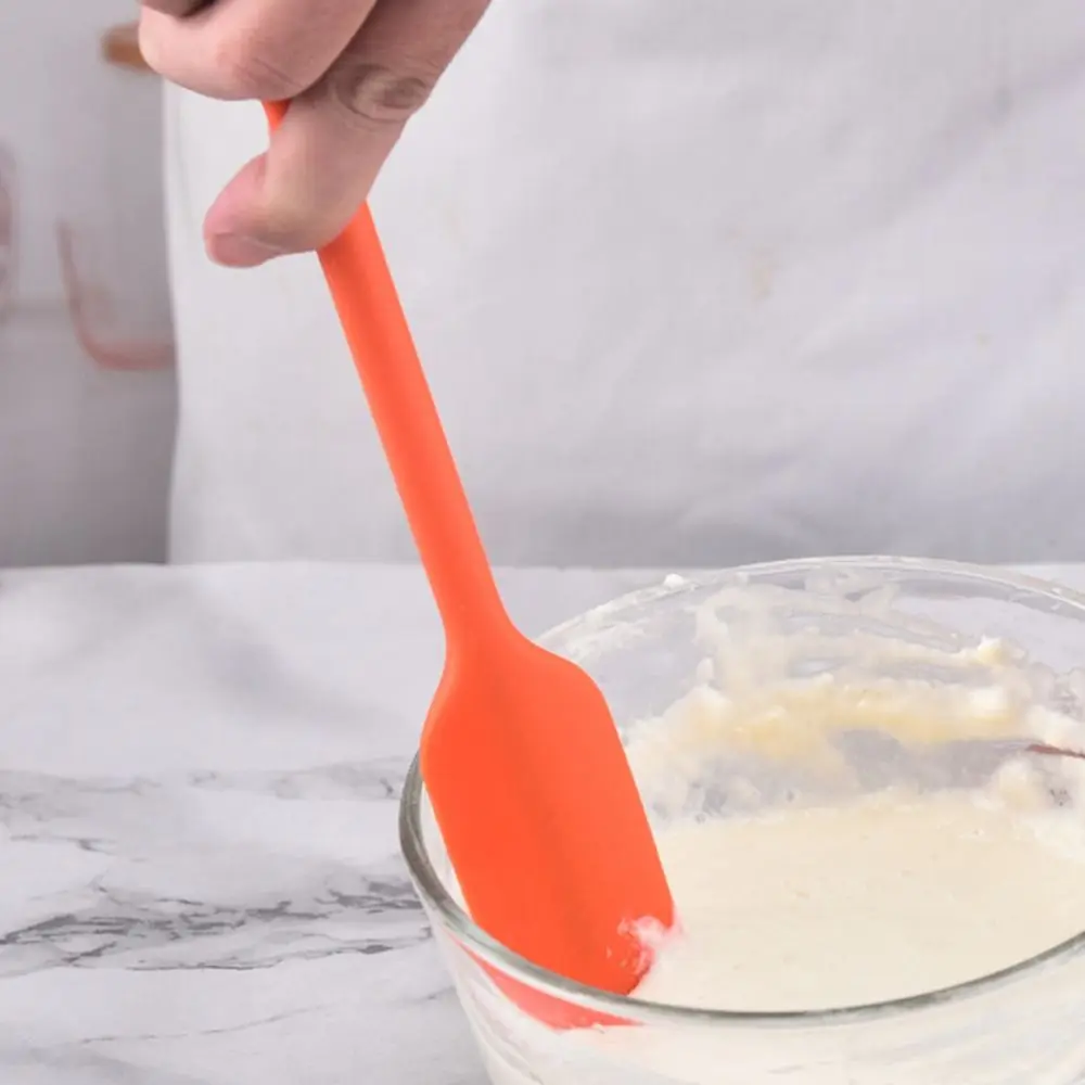New Silicone Jam Spatula Integrated Extended Baking Scraper Heat Resistant Non-stick Cream Spatula Kitchen Baking Tool