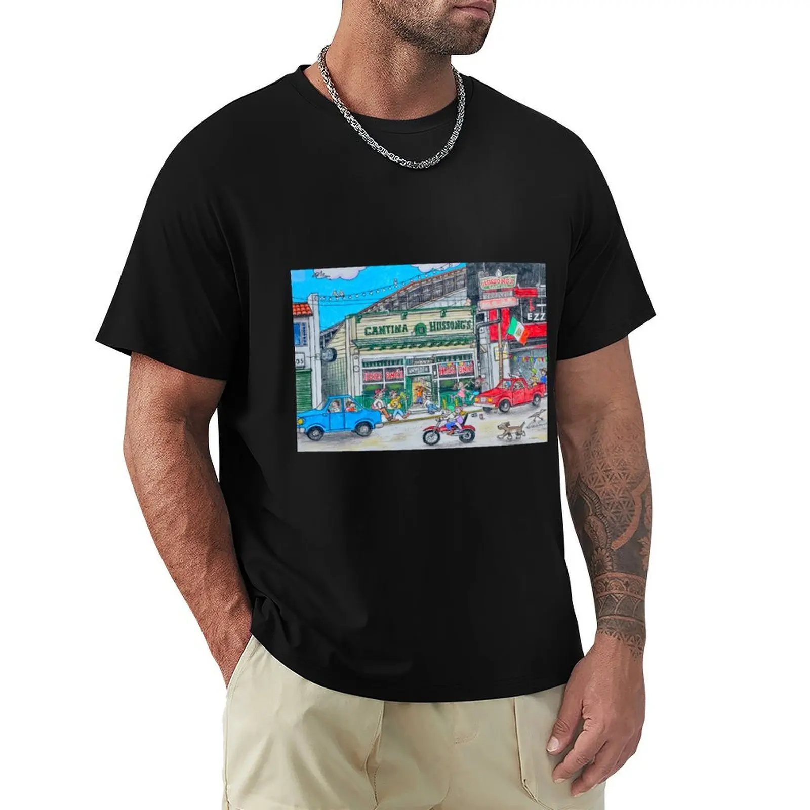 Cantina Hussongs Puzzle T-Shirt Cool Feeling Summer Tee Shirt