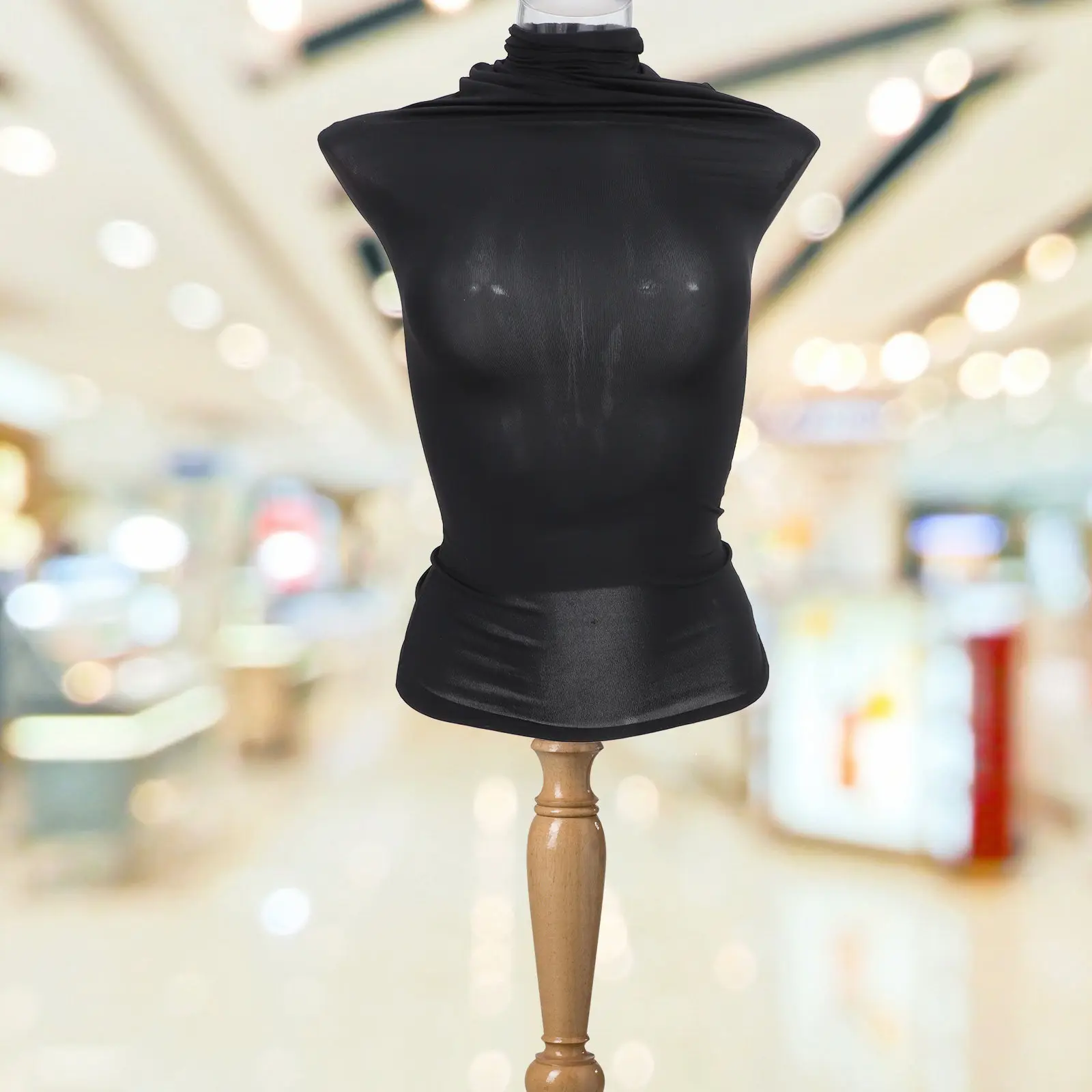 Female Mannequin Cloth Cover Stretchy Bust Stand S Size Elastic Cotton Prop Accessories Non Fading Easy Clean Mannequin Display
