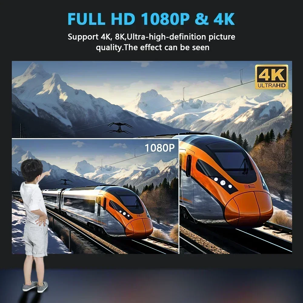 XIWBSY 25000 لومن أندرويد 4K العارض WiFi6 التركيز التلقائي/حجر المفاتيح جهاز عرض LED كامل HD دولبي فيديو المسرح المنزلي المحمولة متعاطي المخدرات