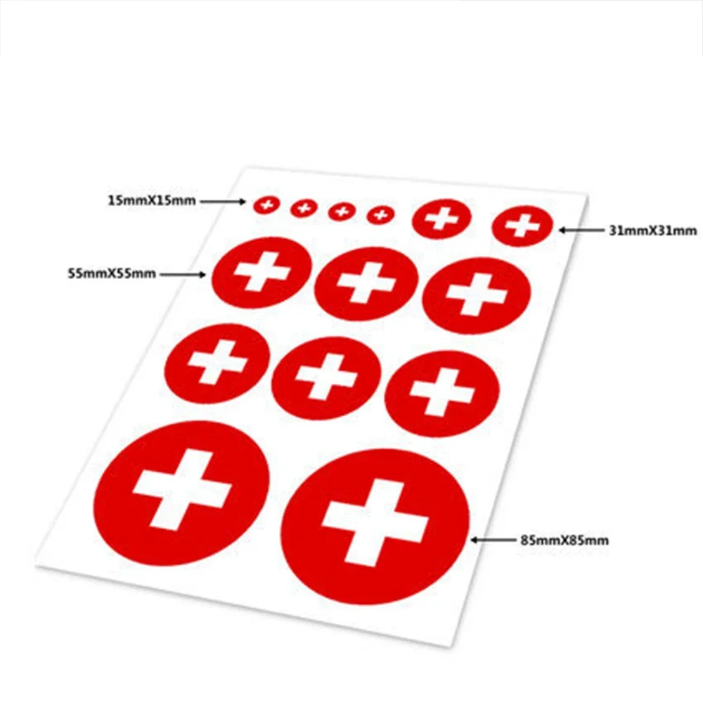 Swiss Flag Switzerland Car Auto Motorcycle Logo Decal Set Sticker Scratch Off Cover Ipad Notebook Laptop Handy Car Styling