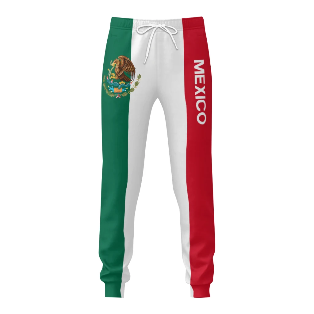 

Mens Sweatpants Emblem Mexico Flag Pants with Pockets Joggers Soccer Football Sports Sweat