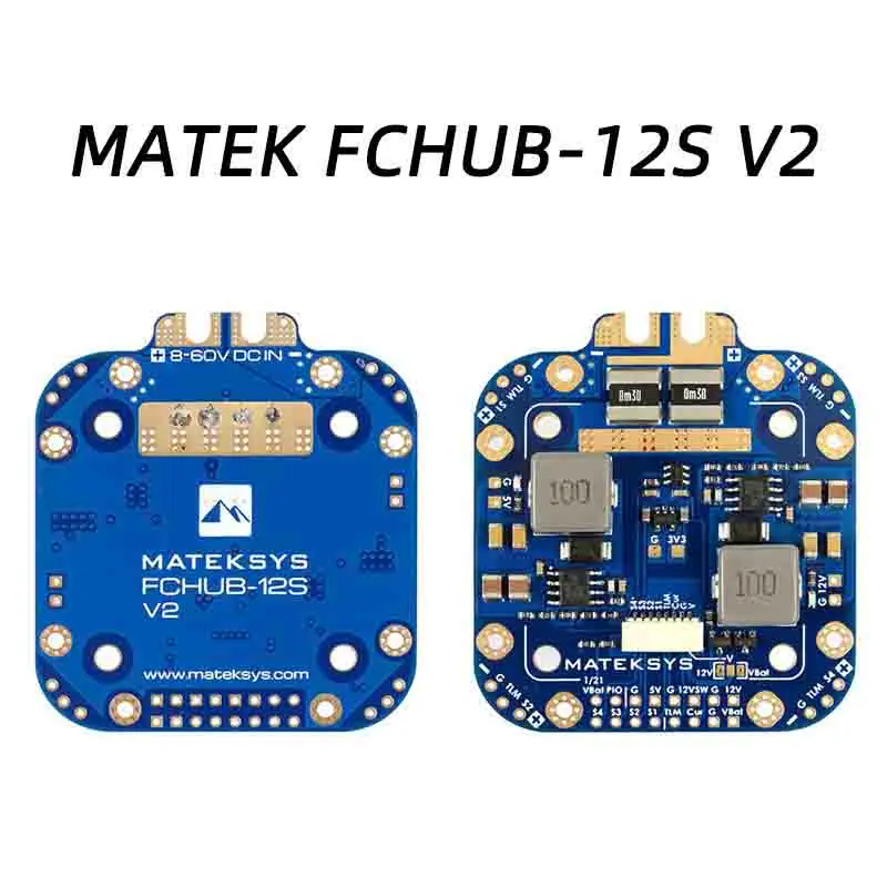 

Matek System XCLASS FCHUB-12S PDB Board 5V & 12V Output w/ Current Sensor 3-12S Lipo for RC Drone FPV Quadcopter Multicopter