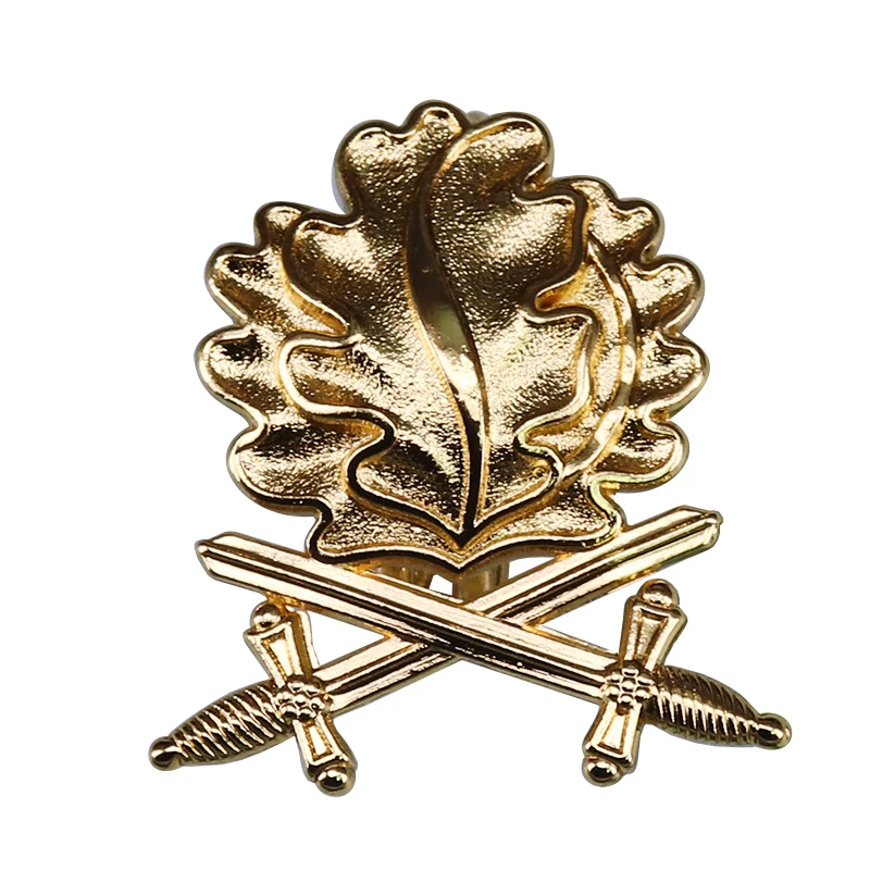 Oak leaves with sword brooch German Knight Iron Cross jewelry