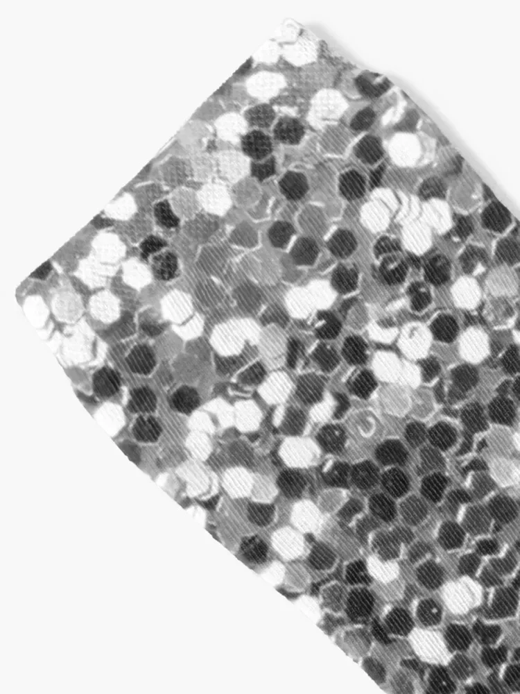 تصميم لامع فضي من ShirtyPit جوارب شتوية مع طباعة جوارب رياضية بالجملة جوارب نسائية للرجال