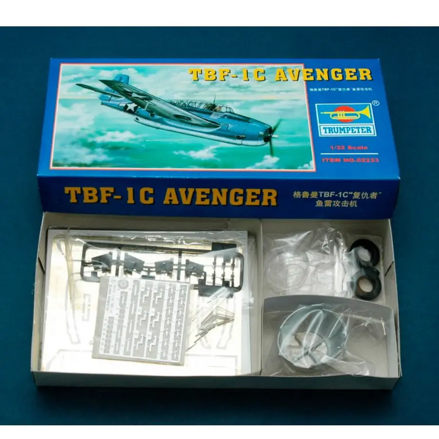 kit-de-modele-d'assemblage-trumpeter-02233-1-32-tbf-1c-avenger
