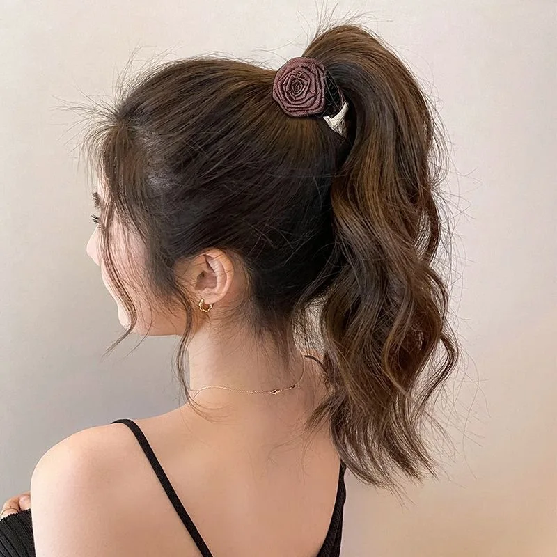 

2025 new Chinese rose grab clip dry rose bb hairpin bangs clip back of head super fairy temperament hairpin headdress