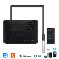 Tuya 1 Gang Smart Temperature Switch with Temperature Sensor Passive Dry Contact 85-250V Switch Relay Alexa Compatible